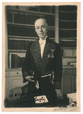 Lot #208 Louis de Broglie Signed Photograph