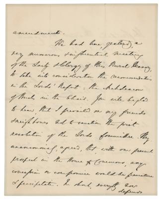 Lot #234 Benjamin Disraeli Autograph Letter Signed - Image 2