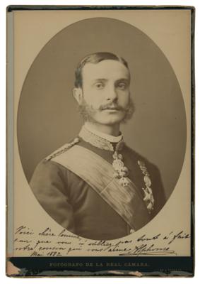 Lot #291 King Alfonso XII Signed Photograph