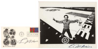 Lot #659 Robert Indiana Signed Photograph and First Day Cover
