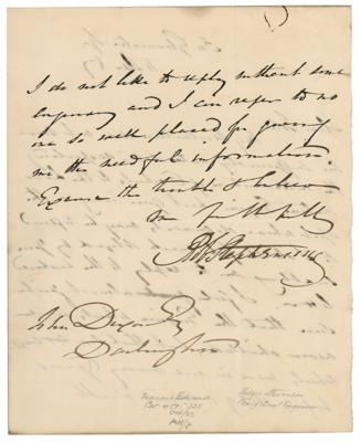 Lot #394 Robert Stephenson Autograph Letter Signed - Image 2