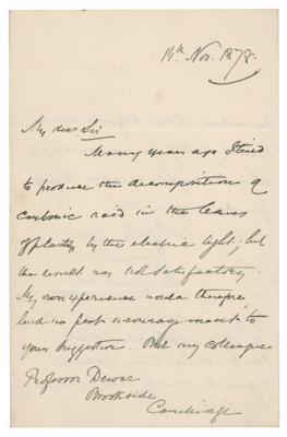 Lot #415 John Tyndall Autograph Letter Signed - Image 1