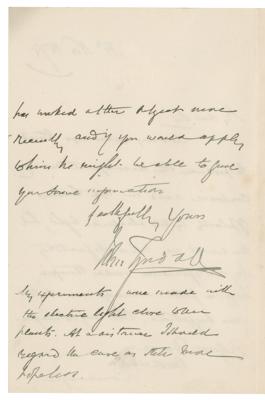 Lot #415 John Tyndall Autograph Letter Signed - Image 2