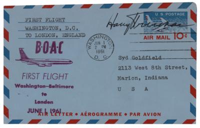 Lot #88 Harry S. Truman Signed Air Mail Envelope - Image 1
