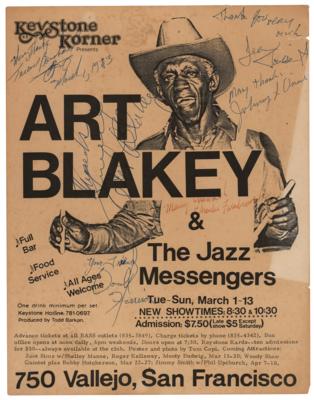 Lot #804 Art Blakey Signed Handbill - Image 1