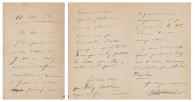 Lot #795 Camille Saint-Saens Collection of (16) Autograph Letters Signed - Image 1