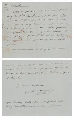 Lot #795 Camille Saint-Saens Collection of (16) Autograph Letters Signed - Image 7
