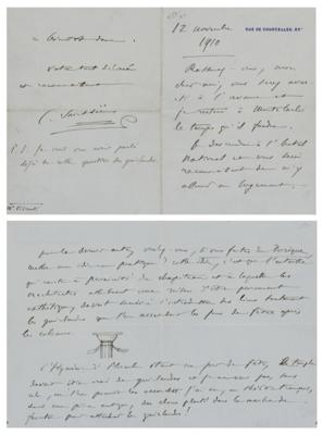 Lot #795 Camille Saint-Saens Collection of (16) Autograph Letters Signed - Image 9