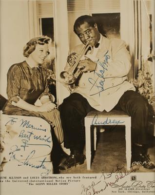 Lot #801 Louis Armstrong and Velma Middleton Signed Photograph - Image 1