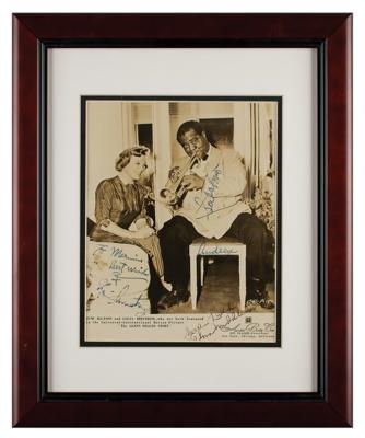 Lot #801 Louis Armstrong and Velma Middleton Signed Photograph - Image 2