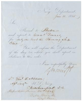 Lot #189 George Bancroft Document Signed - Image 4