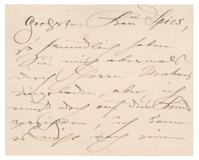 Lot #738 Clara Schumann Autograph Letter Signed - Image 2