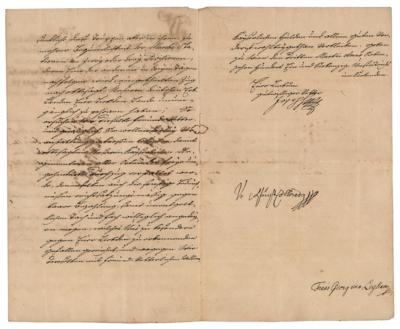 Lot #282 Joseph II, Holy Roman Emperor Document Signed - Image 2