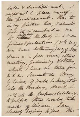 Lot #268 Joseph Dalton Hooker Autograph Letter Signed - Image 4