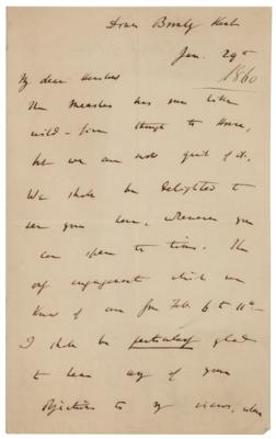 Lot #119 Charles Darwin Autograph Letter Signed