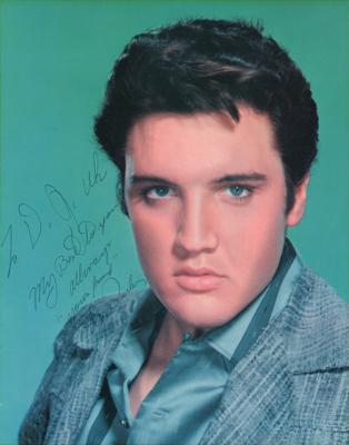 Lot #763 Elvis Presley Signed Oversized Photograph
