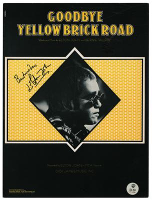 Lot #856 Elton John Signed Sheet Music