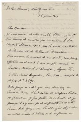 Lot #207 Louis de Broglie Autograph Letter Signed
