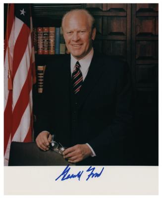 Lot #53 Gerald Ford Signed Photograph - Image 1