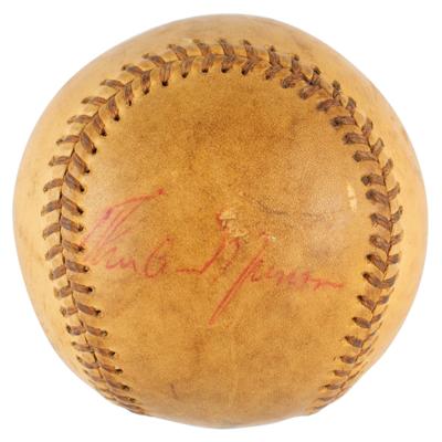Lot #983 Thurman Munson Signed Baseball - Image 1