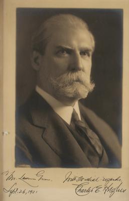 Lot #272 Charles Evans Hughes Signed Photograph