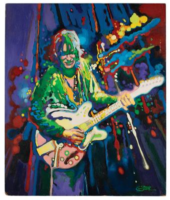 Lot #864 Alvin Lee Original Painting by Peter Green - Image 1