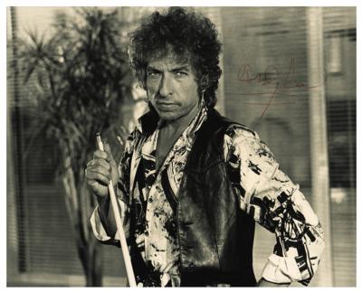 Lot #756 Bob Dylan Signed Photograph