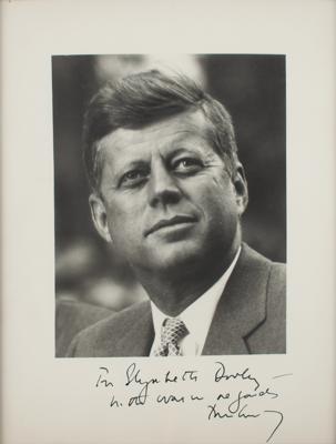 Lot #22 John F. Kennedy Signed Photograph