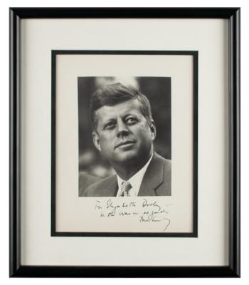 Lot #22 John F. Kennedy Signed Photograph - Image 2