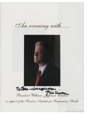 Lot #39 Bill Clinton (3) Signed Items - Image 2