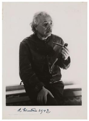 Lot #125 Albert Einstein Signed Photograph