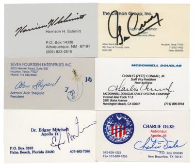 Lot #601 Moonwalkers (6) Signed Business Cards
