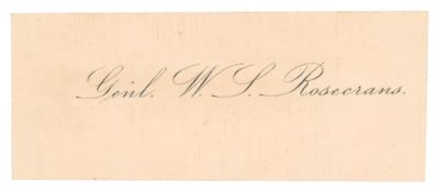 Lot #503 William S. Rosecrans Signature - Image 2