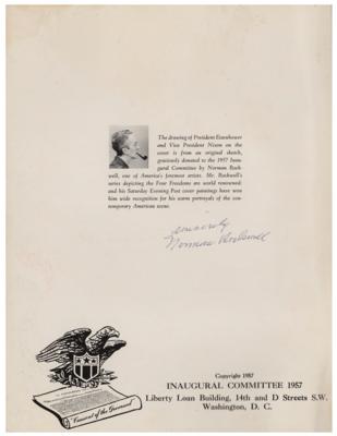 Lot #671 Norman Rockwell Signed Program and Typed Letter Signed - Image 2