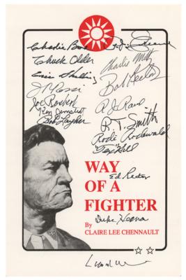 Lot #478 Flying Tigers (17) Multi-Signed Bookplate