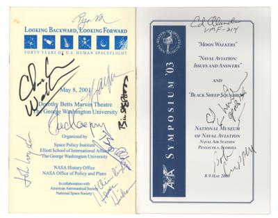 Lot #547 Buzz Aldrin and Edgar Mitchell (2) Signed Programs - Image 1