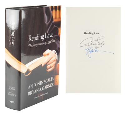 Lot #377 Antonin Scalia Signed Book