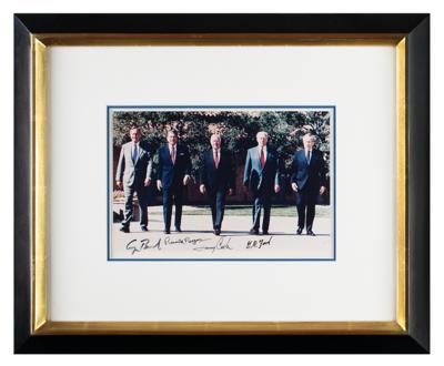 Lot #28 Four Presidents Signed Photograph - Image 2