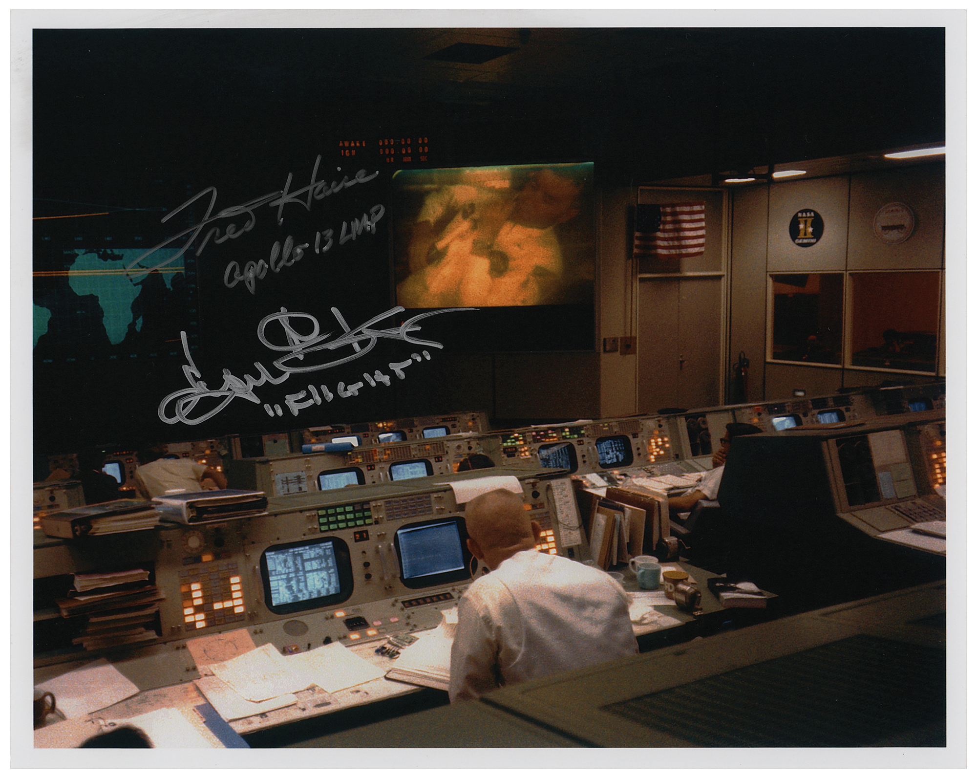 Lot #556 Apollo 13: Haise and Kranz Signed Photograph