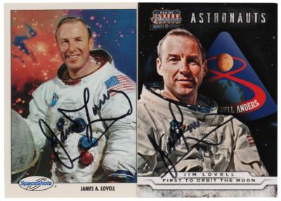 Lot #590 James Lovell (2) Signed Trading Cards - Image 1