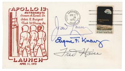 Lot #555 Apollo 13 Signed Launch Day Cover