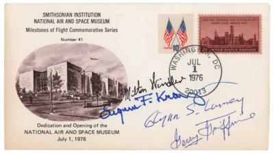 Lot #599 Mission Control Signed Commemorative Cover - Image 1