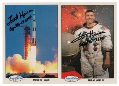 Lot #584 Fred Haise (2) Signed Trading Cards - Image 1