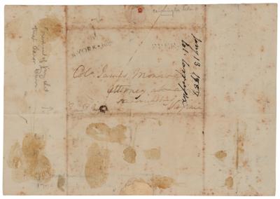 Lot #2 James Monroe Docketed Letter by Edward Carrington - Image 2