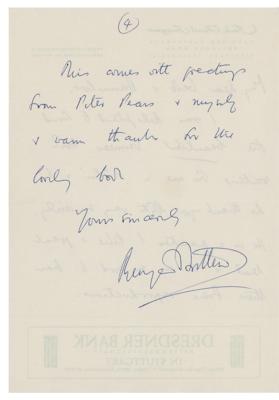Lot #779 Benjamin Britten and Peter Pears (2) Signed Items
