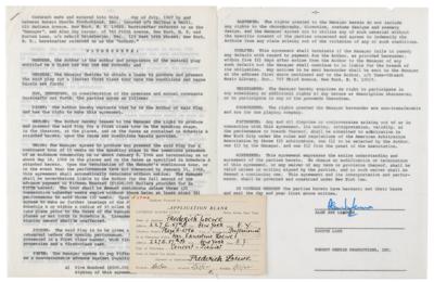 Lot #806 Broadway Composers (3) Documents Signed - Image 1