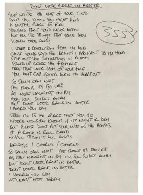 Lot #760 Oasis: Noel Gallagher Set of (10) Handwritten Song Lyrics and Band-Signed CD Booklet - Image 2