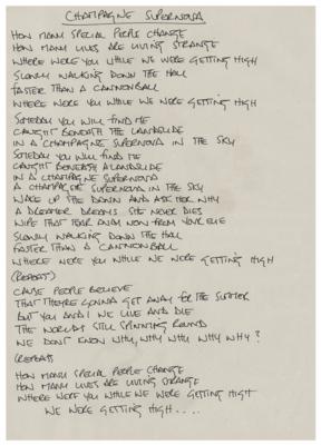 Lot #760 Oasis: Noel Gallagher Set of (10) Handwritten Song Lyrics and Band-Signed CD Booklet - Image 4