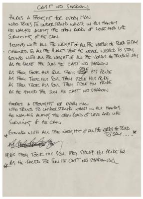 Lot #760 Oasis: Noel Gallagher Set of (10) Handwritten Song Lyrics and Band-Signed CD Booklet - Image 6