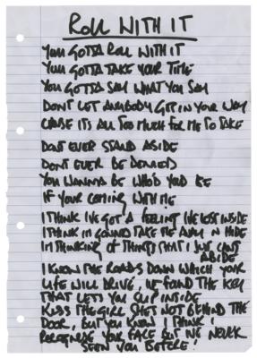 Lot #760 Oasis: Noel Gallagher Set of (10) Handwritten Song Lyrics and Band-Signed CD Booklet - Image 9